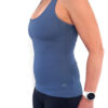 Dames Sport Tank Top met Geïntegreerde BH Staalblauw maten S - XXL