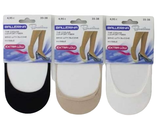 Alternative view of Footies Extra Low with cooling comfort fiber kleuren assorti maten 35-38 / 39-42