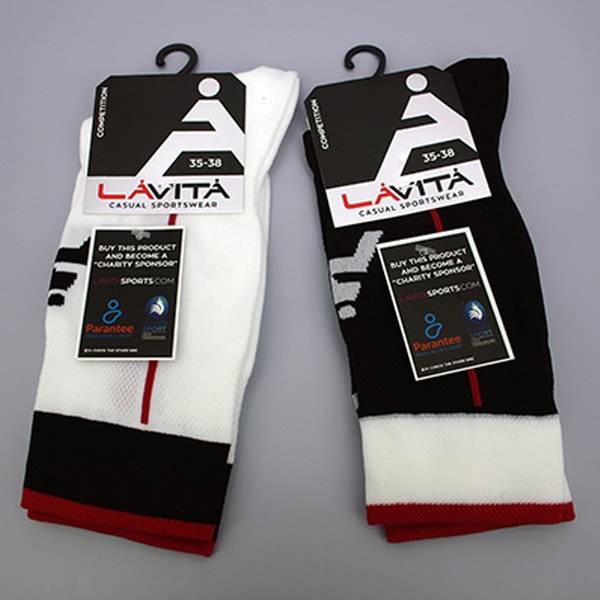 Alternative view of Competition sportsokken LAVITA black/white maten 35-38 / 39-42 / 43-46