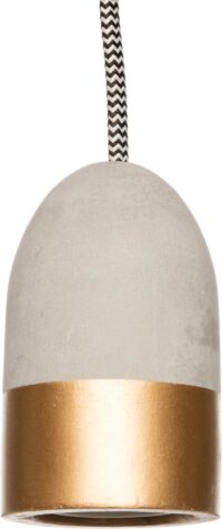 Alternative view of Industrieel Lampsnoer met Beton & Goudlook E27 Fitting – 3 Meter Snoer + Schakelaar (excl. lamp)