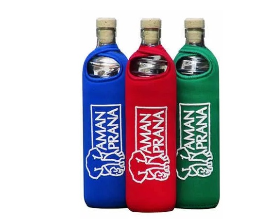 Aman Prana Eco Respekt glazen drinkfles 500ML 3/assorti