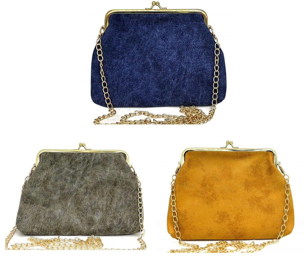 Damestas 20x16cm assorti Blue/Brown/Grey